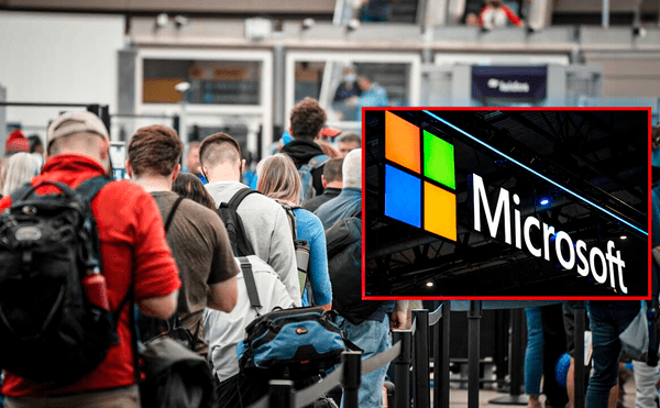 Caída de Microsoft a nivel mundial colapsa aeropuertos, cruces fronterizos y telecomunicaciones