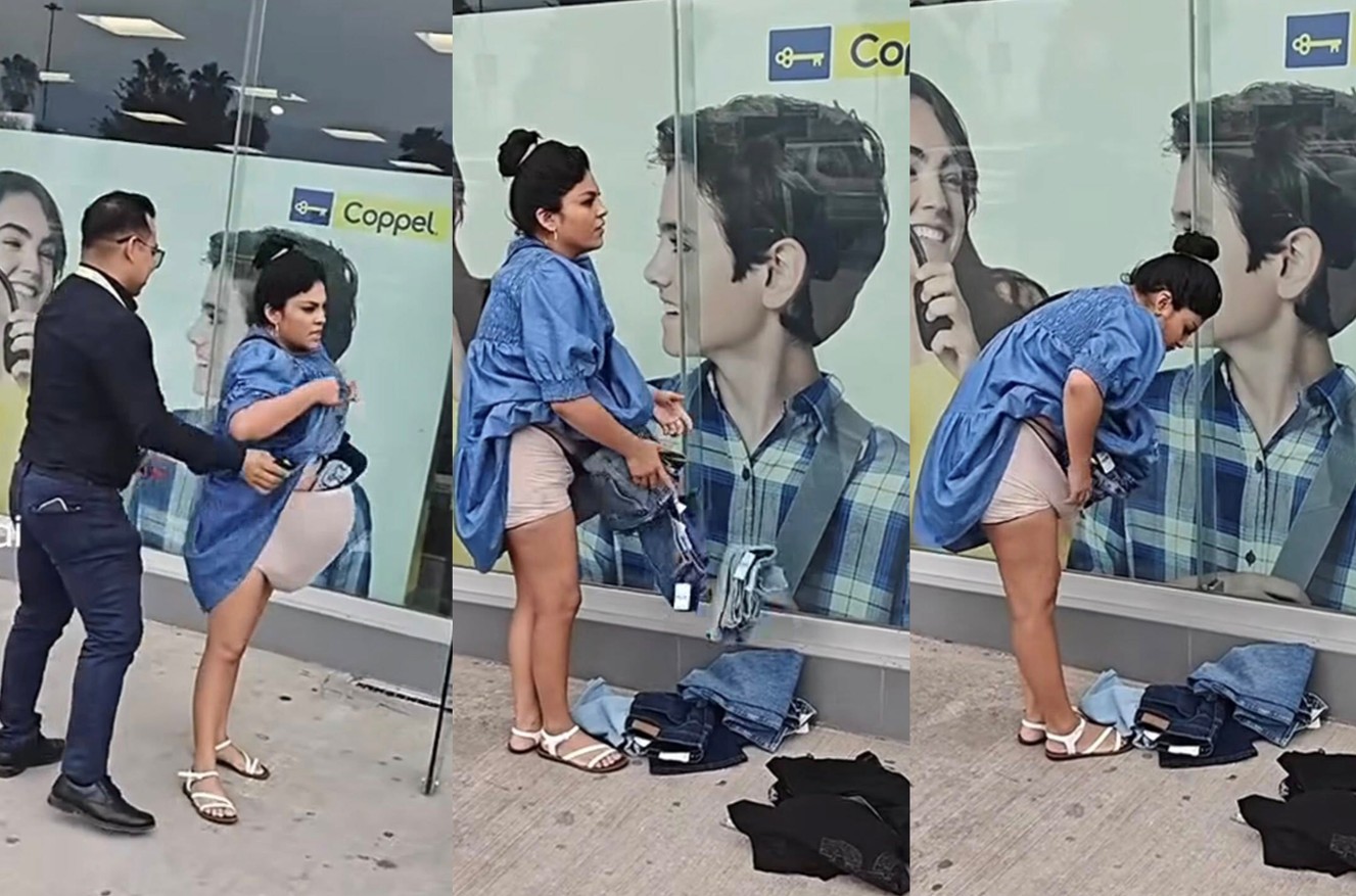 Mujer intenta robar en Coppel Saltillo ocultando mercanc&iacute;a en falso vientre de embarazo - El Portavoz
